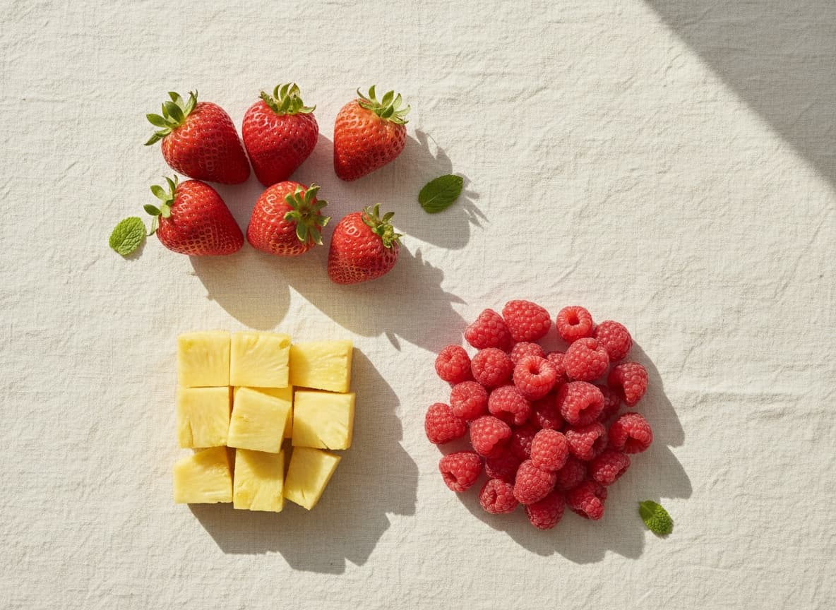 Quick Fruit Calorie Reference: Strawberries, Pineapple, Raspberries, and More